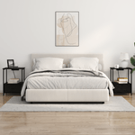 Casa si Gradina - Mobilier - Comode si corpuri - Noptiere - Cabinet de noptiere cu statie de incarcare 2 pcs Stejar negru - Infinity.ro