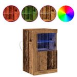 Casa si Gradina - Mobilier - Dulapuri si sifoniere - Dulapuri - Sertare cu lumini LED 2 buc Lemn vechi 41x37x67 cm - Infinity.ro