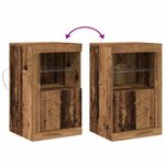Casa si Gradina - Mobilier - Dulapuri si sifoniere - Dulapuri - Sertare cu lumini LED 2 buc Lemn vechi 41x37x67 cm - Infinity.ro