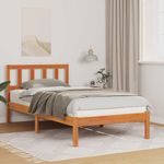 Casa si Gradina - Mobilier - Paturi si accesorii - Paturi - Cadru de pat Maro ceruit 100 x 200 cm Lemn de brad solid - Infinity.ro