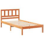 Casa si Gradina - Mobilier - Paturi si accesorii - Paturi - Cadru de pat Maro ceruit 100 x 200 cm Lemn de brad solid - Infinity.ro