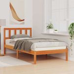 Casa si Gradina - Mobilier - Paturi si accesorii - Paturi - Cadru de pat Maro ceruit 100 x 200 cm Lemn de brad solid - Infinity.ro