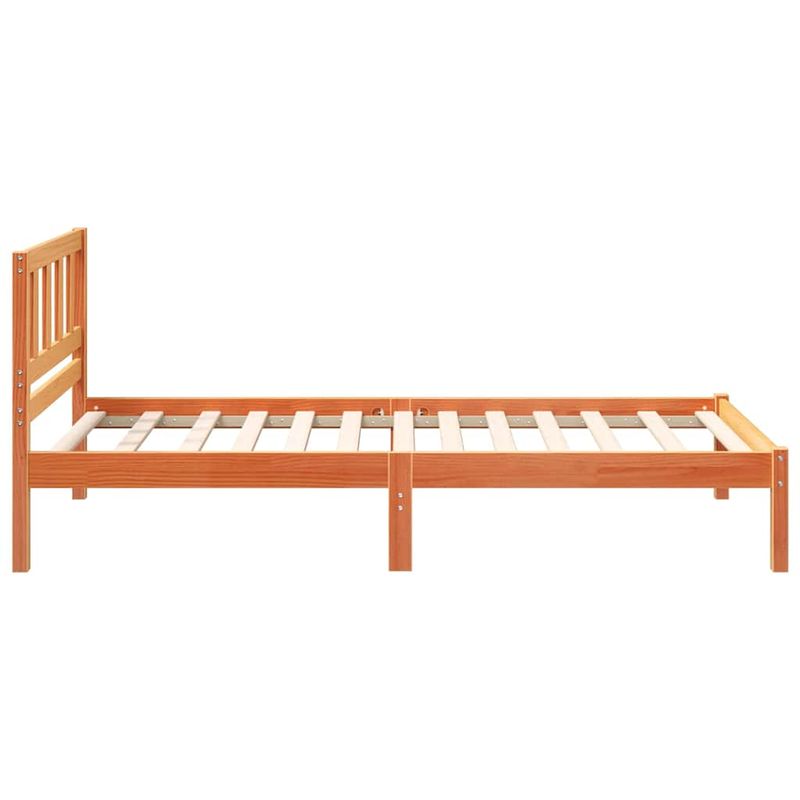 Casa si Gradina - Mobilier - Paturi si accesorii - Paturi - Cadru de pat Maro ceruit 100 x 200 cm Lemn de brad solid - Infinity.ro