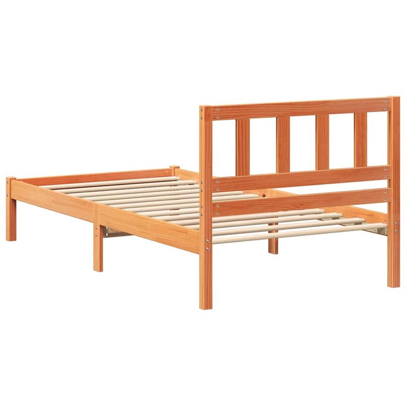 Casa si Gradina - Mobilier - Paturi si accesorii - Paturi - Cadru de pat Maro ceruit 100 x 200 cm Lemn de brad solid - Infinity.ro