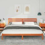 Casa si Gradina - Mobilier - Paturi si accesorii - Paturi - Cadru de pat Maro ceruit 180 x 210 cm Lemn de brad solid - Infinity.ro