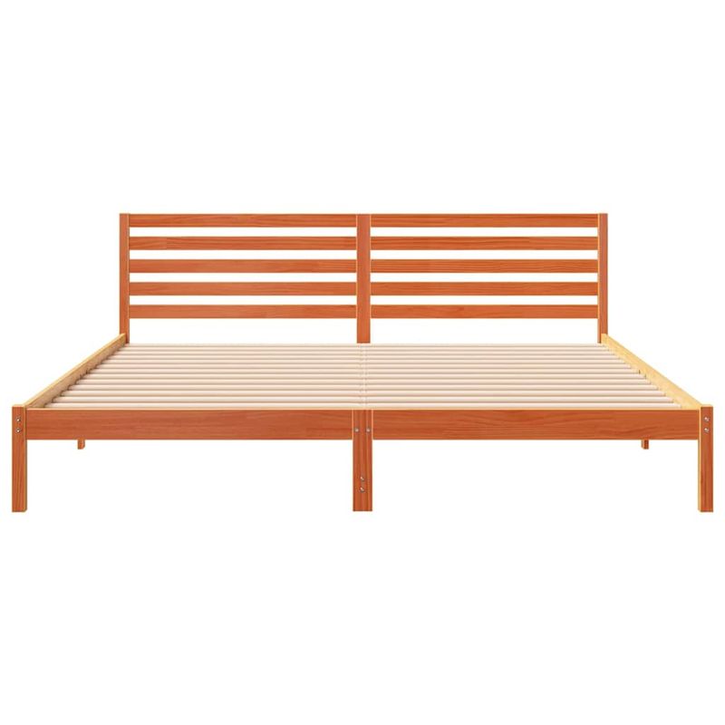 Casa si Gradina - Mobilier - Paturi si accesorii - Paturi - Cadru de pat Maro ceruit 180 x 210 cm Lemn de brad solid - Infinity.ro