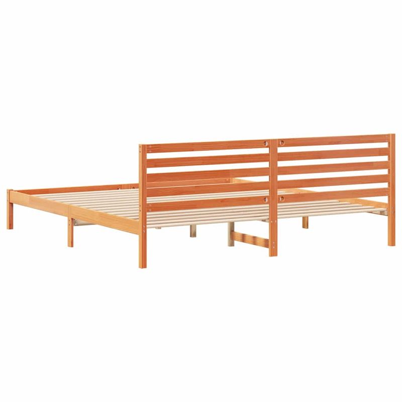 Casa si Gradina - Mobilier - Paturi si accesorii - Paturi - Cadru de pat Maro ceruit 180 x 210 cm Lemn de brad solid - Infinity.ro