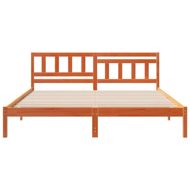 Casa si Gradina - Mobilier - Paturi si accesorii - Paturi - Cadru de pat Maro ceruit 150 x 200 cm Lemn de brad solid - Infinity.ro