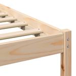 Casa si Gradina - Mobilier - Paturi si accesorii - Paturi - Cadru de pat cu headboard Maro 90 x 220 cm Lemn de brad solid - Infinity.ro