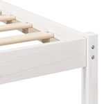 Casa si Gradina - Mobilier - Paturi si accesorii - Paturi - Cadru de pat cu headboard Alb 140 x 190 cm Lemn de brad - Infinity.ro