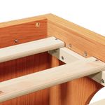 Casa si Gradina - Mobilier - Paturi si accesorii - Paturi - Cadru de pat maro cerat 200x200 cm din lemn masiv de pin - Infinity.ro