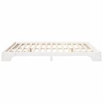 Casa si Gradina - Mobilier - Paturi si accesorii - Paturi - Cadru de pat de podea Alb 180 x 210 cm Lemn masiv de pin - Infinity.ro