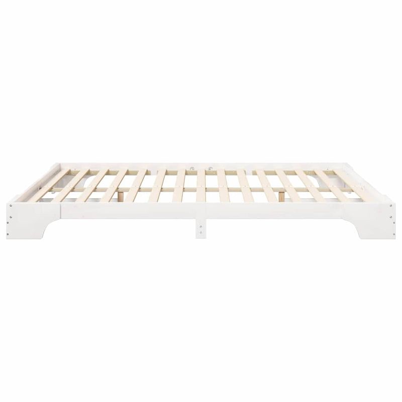 Casa si Gradina - Mobilier - Paturi si accesorii - Paturi - Cadru de pat de podea Alb 180 x 210 cm Lemn masiv de pin - Infinity.ro