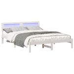 Casa si Gradina - Mobilier - Paturi si accesorii - Paturi - Cadru de pat Alb 150 x 200 cm Lemn de brad solid - Infinity.ro