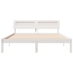 Casa si Gradina - Mobilier - Paturi si accesorii - Paturi - Cadru de pat Alb 150 x 200 cm Lemn de brad solid - Infinity.ro