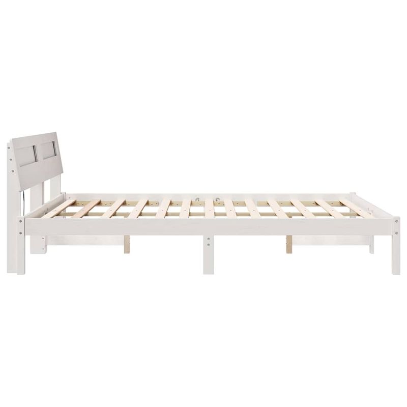 Casa si Gradina - Mobilier - Paturi si accesorii - Paturi - Cadru de pat Alb 150 x 200 cm Lemn de brad solid - Infinity.ro