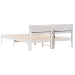 Casa si Gradina - Mobilier - Paturi si accesorii - Paturi - Cadru de pat Alb 150 x 200 cm Lemn de brad solid - Infinity.ro