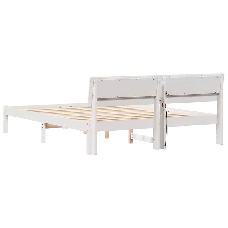 Casa si Gradina - Mobilier - Paturi si accesorii - Paturi - Cadru de pat Alb 150 x 200 cm Lemn de brad solid - Infinity.ro