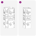 Casa si Gradina - Decoratiuni - Obiecte decorative - Suporturi umbrele - Suport umbrele Verde masliniu Metal Mediu Design cu Fluturi - Infinity.ro