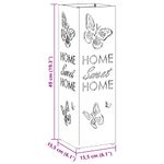 Casa si Gradina - Decoratiuni - Obiecte decorative - Suporturi umbrele - Suport umbrele Verde masliniu Metal Mediu Design cu Fluturi - Infinity.ro