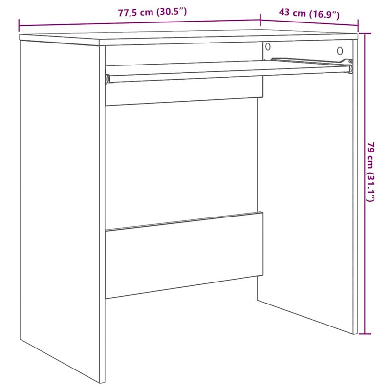 Casa si Gradina - Mobilier - Mese si birouri - Birouri - Birou de calculator Stejar negru Placi aglomerate Compact - Infinity.ro