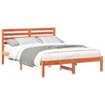 Casa si Gradina - Mobilier - Paturi si accesorii - Paturi - Cadru de pat Maro ceruit 140 x 190 cm Lemn de brad solid - Infinity.ro
