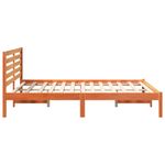 Casa si Gradina - Mobilier - Paturi si accesorii - Paturi - Cadru de pat Maro ceruit 140 x 190 cm Lemn de brad solid - Infinity.ro