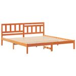 Casa si Gradina - Mobilier - Paturi si accesorii - Paturi - Cadru de pat Maro ceruit 140 x 200 cm Lemn de brad solid - Infinity.ro