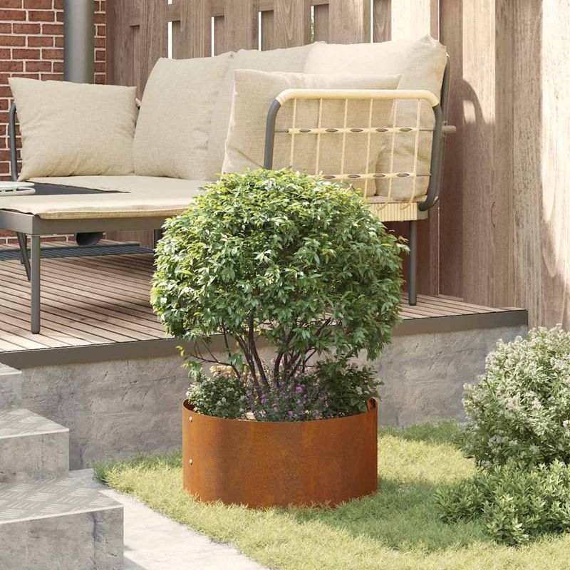 Casa si Gradina - Gradinarit si plante - Plante si ghivece - Ghivece si suporturi - Ghiveci din Otel Corten Otel Corten Mediu Insertii Decorative - Infinity.ro