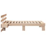Casa si Gradina - Mobilier - Paturi si accesorii - Paturi - Cadru de pat cu sertar cu headboard Maro 80 x 200 cm Lemn de brad solid - Infinity.ro