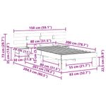 Casa si Gradina - Mobilier - Paturi si accesorii - Paturi - Cadru de pat cu sertar cu headboard Maro 80 x 200 cm Lemn de brad solid - Infinity.ro