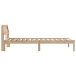 Casa si Gradina - Mobilier - Paturi si accesorii - Paturi - Cadrul de pat cu tablie si LED - 90 x 200 cm - Lemn masiv de pin - Infinity.ro