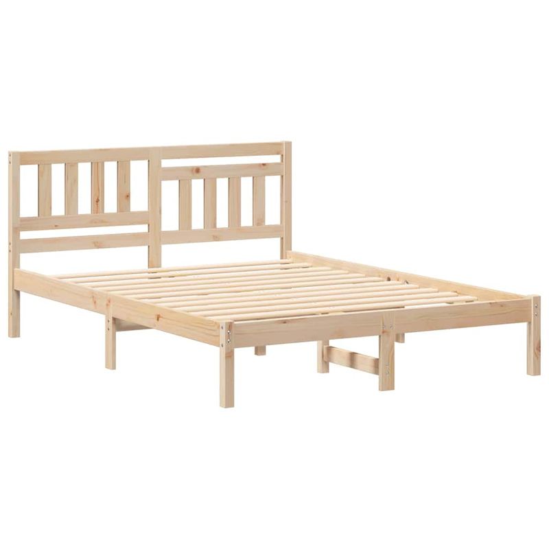 Casa si Gradina - Mobilier - Paturi si accesorii - Paturi - Cadru de pat cu headboard Maro 120 x 200 cm Lemn de brad solid - Infinity.ro