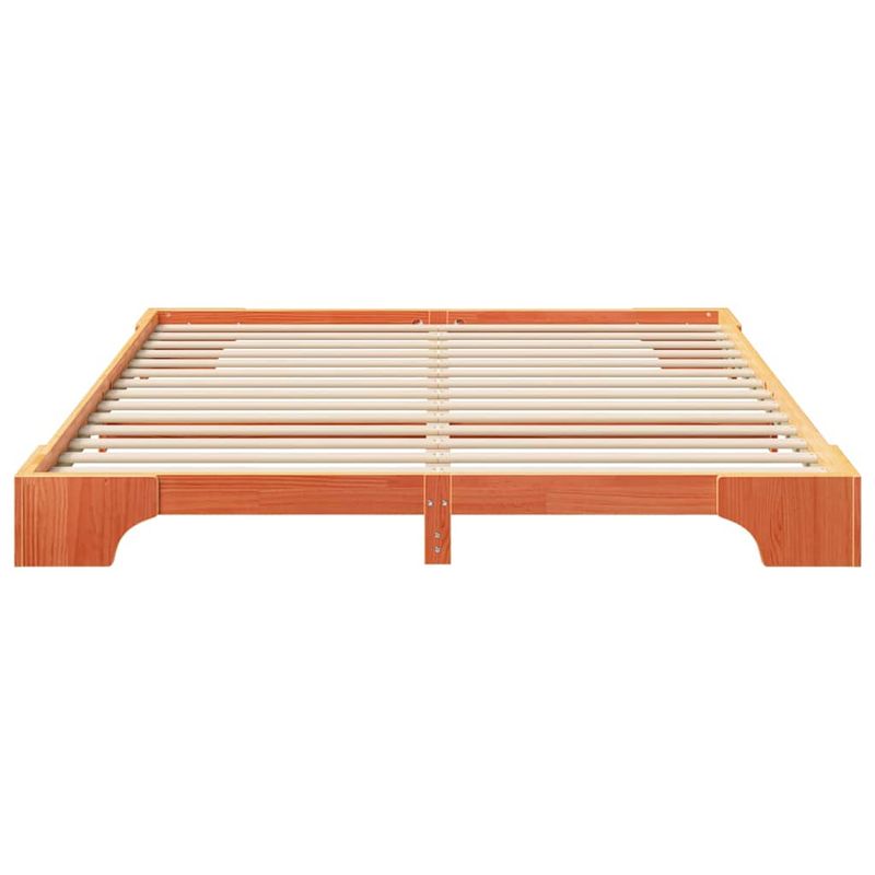 Casa si Gradina - Mobilier - Paturi si accesorii - Paturi - Cadru de pat de podea Maro 180 x 210 cm Lemn masiv de pin - Infinity.ro