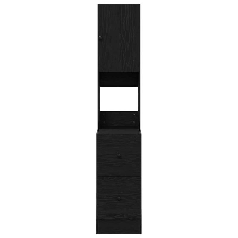 Casa si Gradina - Mobilier - Comode si corpuri - Corpuri bucatarie - Dulap de bucatarie cu sertar cu raft cu depozitare cu usa Stejar negru Lemn compozit - Infinity.ro