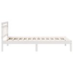 Casa si Gradina - Mobilier - Paturi si accesorii - Paturi - Cadru de pat Alb 100 x 200 cm Lemn masiv de pin - Infinity.ro