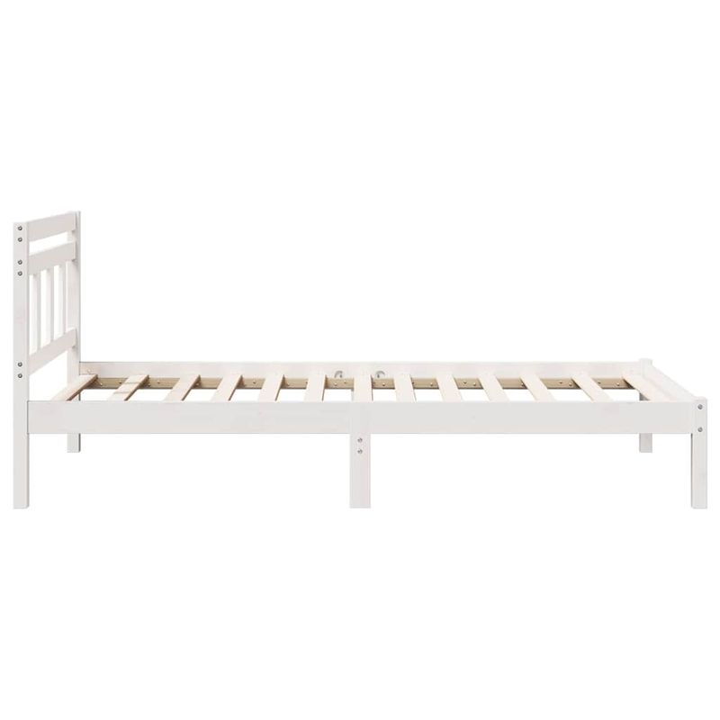 Casa si Gradina - Mobilier - Paturi si accesorii - Paturi - Cadru de pat Alb 100 x 200 cm Lemn masiv de pin - Infinity.ro