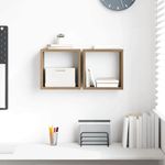 Casa si Gradina - Mobilier - Biblioteci si rafturi - Rafturi - Rafturi pe Perete Stejar Artizanal MDF 26 x 15 x 26 cm - Infinity.ro