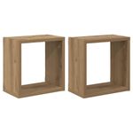 Casa si Gradina - Mobilier - Biblioteci si rafturi - Rafturi - Rafturi pe Perete Stejar Artizanal MDF 26 x 15 x 26 cm - Infinity.ro