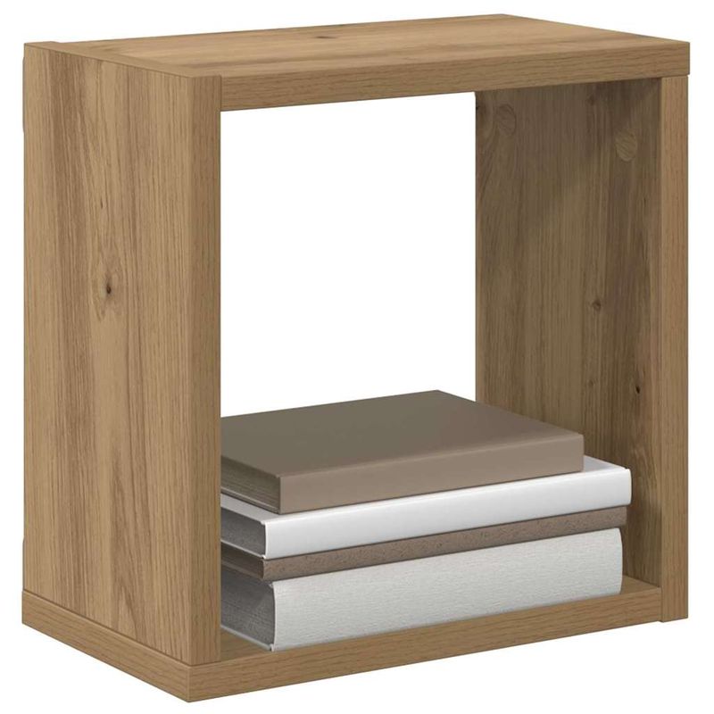 Casa si Gradina - Mobilier - Biblioteci si rafturi - Rafturi - Rafturi pe Perete Stejar Artizanal MDF 26 x 15 x 26 cm - Infinity.ro