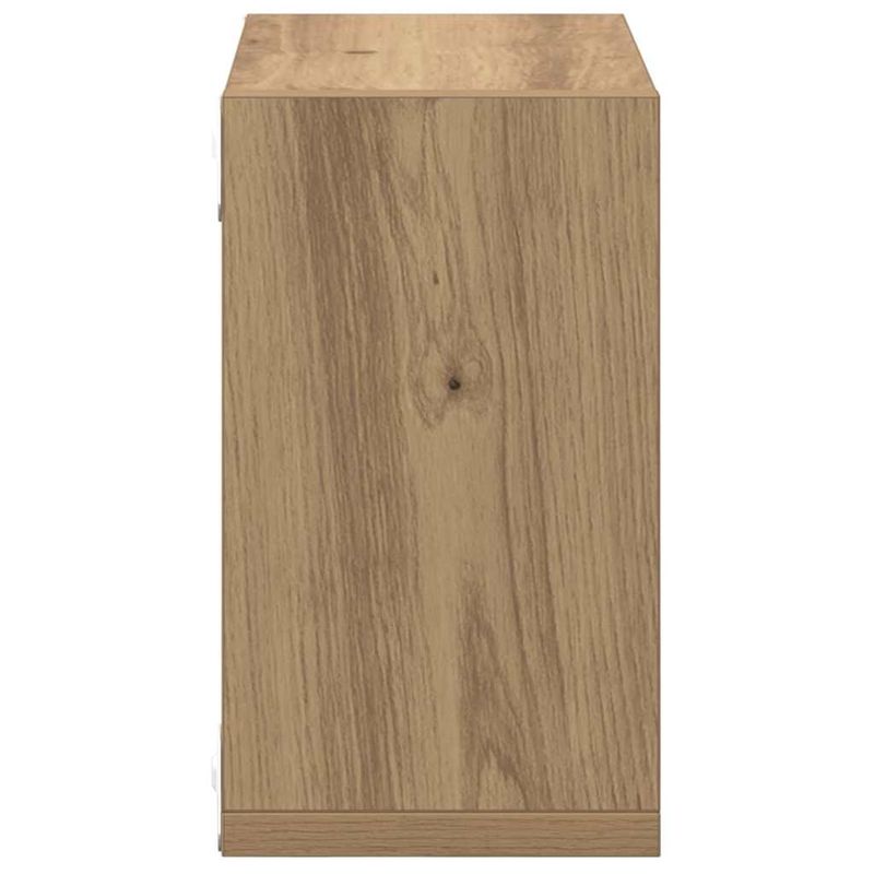 Casa si Gradina - Mobilier - Biblioteci si rafturi - Rafturi - Rafturi pe Perete Stejar Artizanal MDF 26 x 15 x 26 cm - Infinity.ro