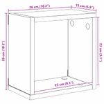 Casa si Gradina - Mobilier - Biblioteci si rafturi - Rafturi - Rafturi pe Perete Stejar Artizanal MDF 26 x 15 x 26 cm - Infinity.ro