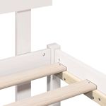 Casa si Gradina - Mobilier - Paturi si accesorii - Paturi - Cadru de pat cu spatar Alb 90x190 cm Lemn masiv de pin - Infinity.ro