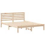Casa si Gradina - Mobilier - Paturi si accesorii - Paturi - Cadru de pat cu headboard Maro 140 x 200 cm Lemn de brad solid - Infinity.ro