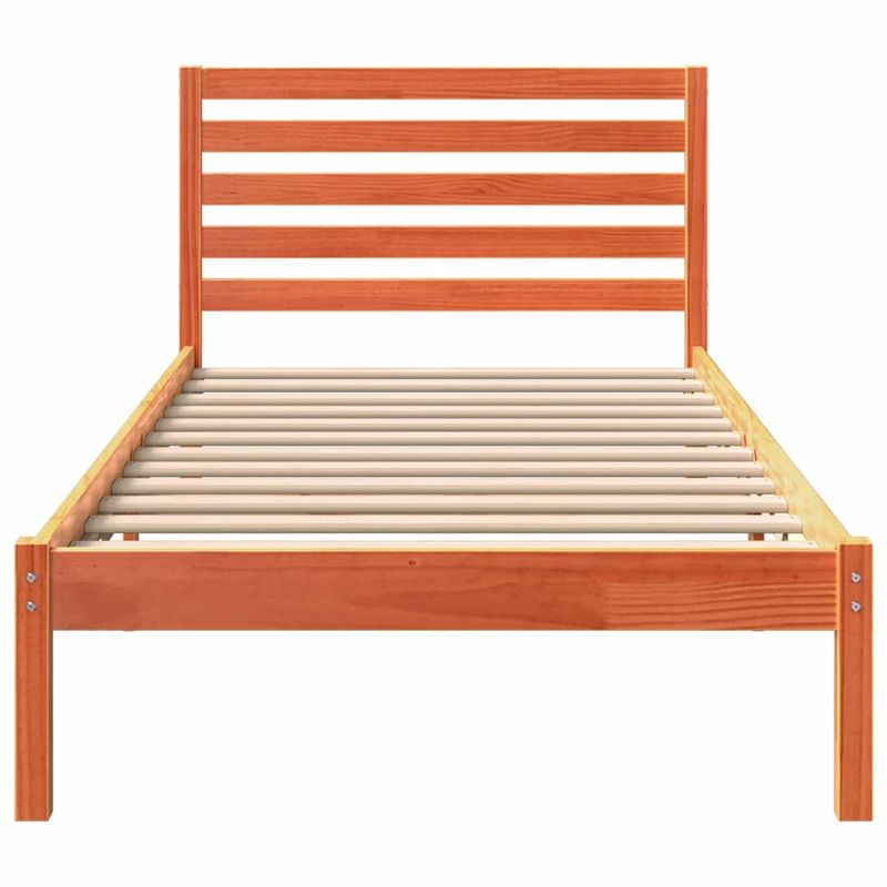 Casa si Gradina - Mobilier - Paturi si accesorii - Paturi - Cadru de pat Maro ceruit 100 x 200 cm Lemn de brad solid - Infinity.ro