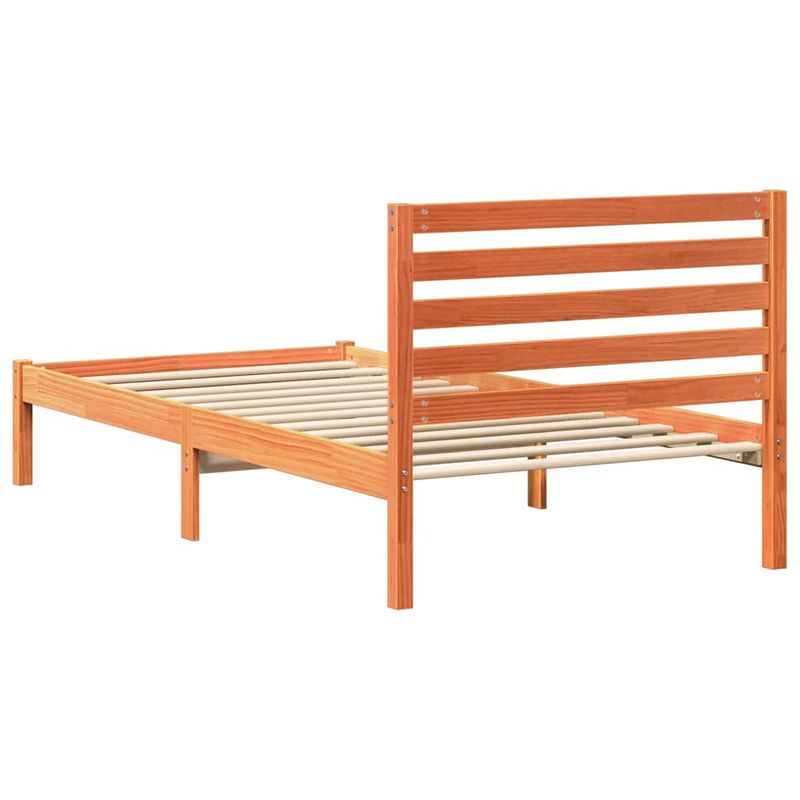 Casa si Gradina - Mobilier - Paturi si accesorii - Paturi - Cadru de pat Maro ceruit 100 x 200 cm Lemn de brad solid - Infinity.ro
