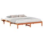 Casa si Gradina - Mobilier - Paturi si accesorii - Paturi - Cadru de pat cu mese laterale Maro ceruit 180 x 200 cm - Infinity.ro