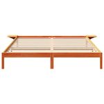 Casa si Gradina - Mobilier - Paturi si accesorii - Paturi - Cadru de pat cu mese laterale Maro ceruit 180 x 200 cm - Infinity.ro