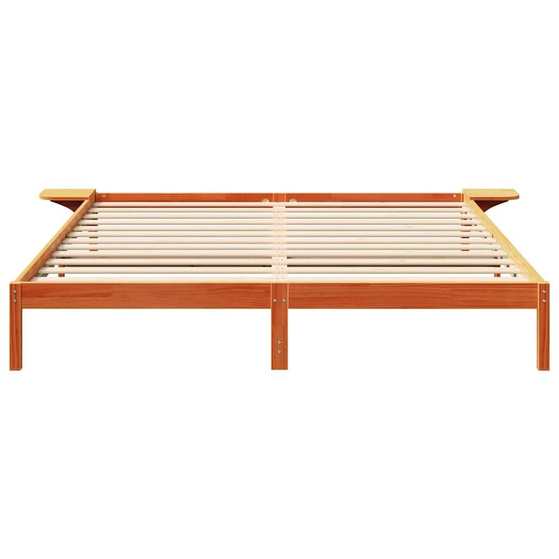 Casa si Gradina - Mobilier - Paturi si accesorii - Paturi - Cadru de pat cu mese laterale Maro ceruit 180 x 200 cm - Infinity.ro