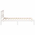 Casa si Gradina - Mobilier - Paturi si accesorii - Paturi - Cadru de pat cu headboard Alb 90 x 200 cm Lemn de brad solid - Infinity.ro
